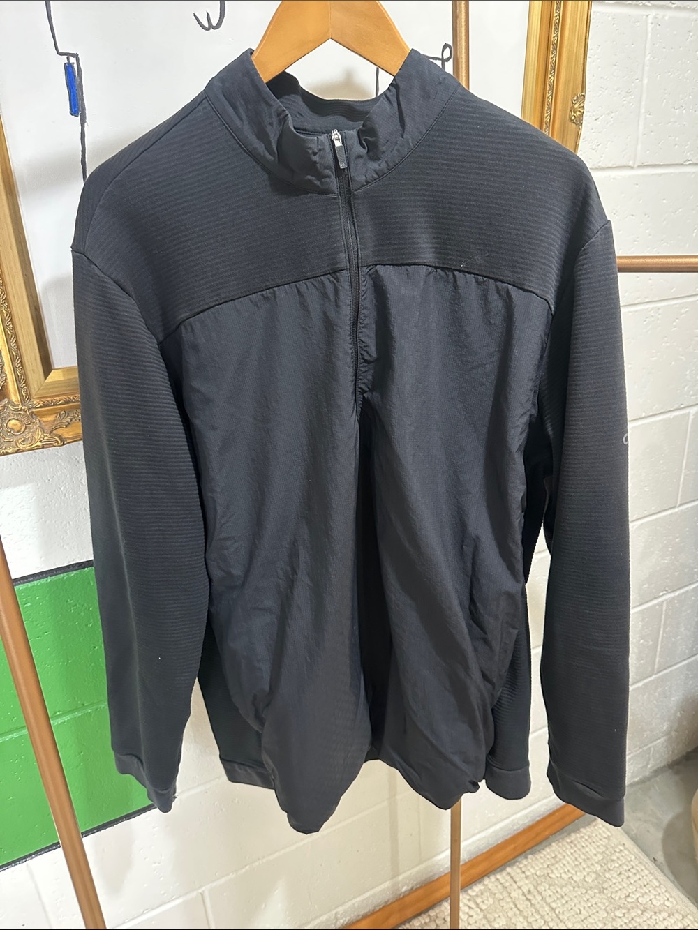 ADIDAS Men’s Black Half-Zip Jacket